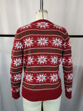 Load image into Gallery viewer, Knit Long-Sleeved Snowflake Christmas Sweater | NCS
