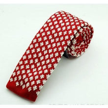 Load image into Gallery viewer, Knitted and Flat Collection Skinny Ties - 17 Colors &amp; Styles
