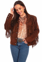 Load image into Gallery viewer, Scully Vintage Fringe - Women's Leather Jacket
