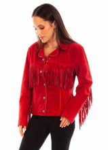 Load image into Gallery viewer, Scully Vintage Fringe - Women's Leather Jacket

