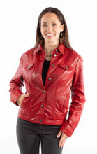 Load image into Gallery viewer, Scully Washed Buttons - Women's Leather Jean Jacket
