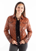 Load image into Gallery viewer, Scully Washed Buttons - Women's Leather Jean Jacket
