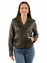 Load image into Gallery viewer, Scully Asymmetrical Zip - Women's Motorcycle Jacket
