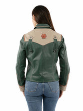 Load image into Gallery viewer, Scully Floral Yokes - Women's Leather Jacket
