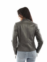 Load image into Gallery viewer, Scully Quilted Shoulders - Women's Leather Jacket
