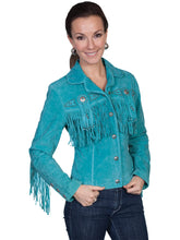 Load image into Gallery viewer, Scully Beaded Fringe - Women's Leather Jacket
