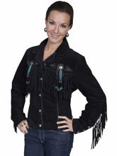 Load image into Gallery viewer, Scully Beaded Fringe - Women's Leather Jacket

