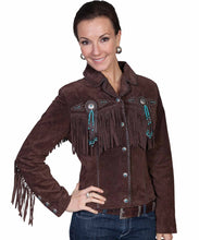 Load image into Gallery viewer, Scully Beaded Fringe - Women's Leather Jacket
