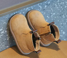 Load image into Gallery viewer, Children's Retro Solid Color British Style Cotton Boots - # BOAA71210004

