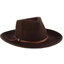 Load image into Gallery viewer, Scala Palermo - Wide Brim Wool Felt Fedora Hat
