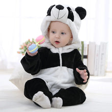 Load image into Gallery viewer, Cartoon Flannel Baby Rompers - # BAAA21110013
