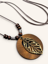Load image into Gallery viewer, Retro Chic Linen Drape Necklace LOLA
