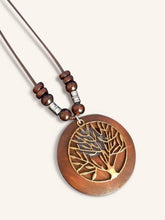 Load image into Gallery viewer, Retro Chic Linen Drape Necklace LOLA
