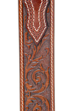 Load image into Gallery viewer, Mens Genuine Leather 3D Embossed Belt - Brown
