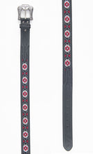 Load image into Gallery viewer, Mens Genuine Leather Aztec Embroidery Belt - Black
