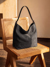 Load image into Gallery viewer, Large Canvas Tote Shoulder Bag Slouchy Relaxed Fit Hobo Bag
