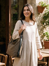 Load image into Gallery viewer, Large Canvas Tote Shoulder Bag Slouchy Relaxed Fit Hobo Bag
