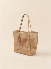 Load image into Gallery viewer, Large Lightweight Mesh Beach Tote Bag Sandproof Travel Bag
