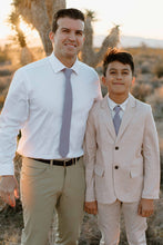 Load image into Gallery viewer, Lavender Stripe Boys Tie
