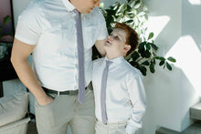 Load image into Gallery viewer, Lavender Stripe Boys Tie
