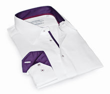 Load image into Gallery viewer, Lee  Button-Up Shirt With Contrast Details // White // Contemporary Fit (Regular)- final sale
