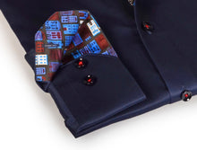 Load image into Gallery viewer, Legendary  Button-Up Shirt With Contrast Details // Navy // Contemporary Fit (Regular)
