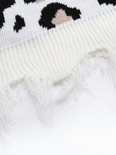 Load image into Gallery viewer, Leopard Print V-Neck Fringe Cropped Sweater | NCS
