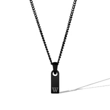 Load image into Gallery viewer, Initial Tag Necklace - Stealth
