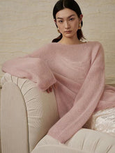 Load image into Gallery viewer, Lightweight Mohair Sheer Long-Sleeve Loose Knit Sweater | NCS
