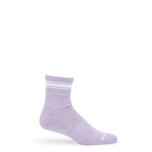 Load image into Gallery viewer, Lilac/White Quarter Crew Women's Socks
