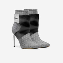 Load image into Gallery viewer, Limited Edition Vegan Stiletto Boots BYMANYC® New York Futurista Onyx
