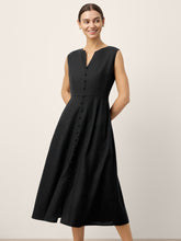 Load image into Gallery viewer, Linen-Lyocell V-Neck Sleeveless Maxi Dress WILLOW
