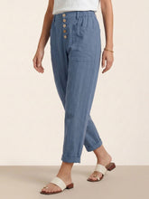 Load image into Gallery viewer, Linen Simple Button Fly Trousers HEIDI
