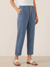 Load image into Gallery viewer, Linen Simple Button Fly Trousers HEIDI
