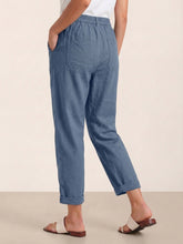 Load image into Gallery viewer, Linen Simple Button Fly Trousers HEIDI
