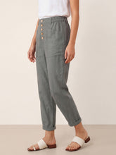 Load image into Gallery viewer, Linen Simple Button Fly Trousers HEIDI
