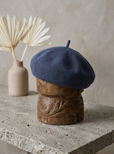 Load image into Gallery viewer, Linen Knit Beret Hat for Women Lightweight Breathable Summer Artist Cap
