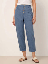 Load image into Gallery viewer, Linen Simple Button Fly Trousers HEIDI
