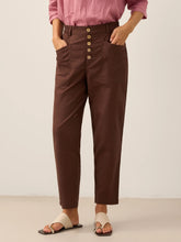 Load image into Gallery viewer, Linen Simple Button Fly Trousers HEIDI
