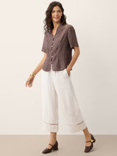 Load image into Gallery viewer, Linen Textured Stand Collar Shirt Jacket PHILIPPA
