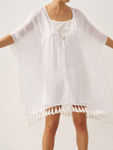 Load image into Gallery viewer, Linen V-Neck Cover-Up and Slip Dress Set CASS
