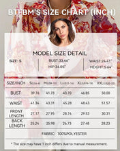 Load image into Gallery viewer, BTFBM Women's Boho V-Neck Button-Down Blouse
