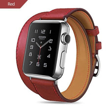 Load image into Gallery viewer, Modern Long Soft Leather Strap Luxury Metal MEn and Women WatchDouble Tour Bracelet Strap for Smart Watch In Luxury Vintage Design
