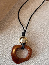 Load image into Gallery viewer, Long Sweater Necklace With Resin Camel Bone Pendant
