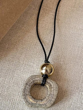 Load image into Gallery viewer, Long Sweater Necklace With Resin Camel Bone Pendant
