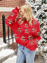 Load image into Gallery viewer, Loose Fit Christmas Sweater with Jacquard Deer Design | NCS
