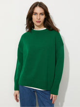 Load image into Gallery viewer, Loose Fit Women's Round Neck Pullover Sweater | NCS
