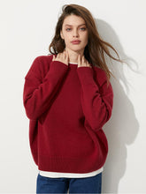 Load image into Gallery viewer, Loose Fit Women's Round Neck Pullover Sweater | NCS
