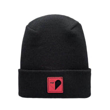 Load image into Gallery viewer, Love-Inspired H-Stitch Beanie – Black | Limited Edition
