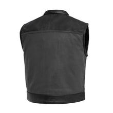 Load image into Gallery viewer, Two Tone Lowrider Perforated Men's Leather Vest
